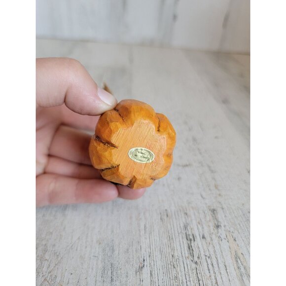 PS cat rustic miniature pumpkin broom Halloween figure decor vintage - Picture 6 of 7